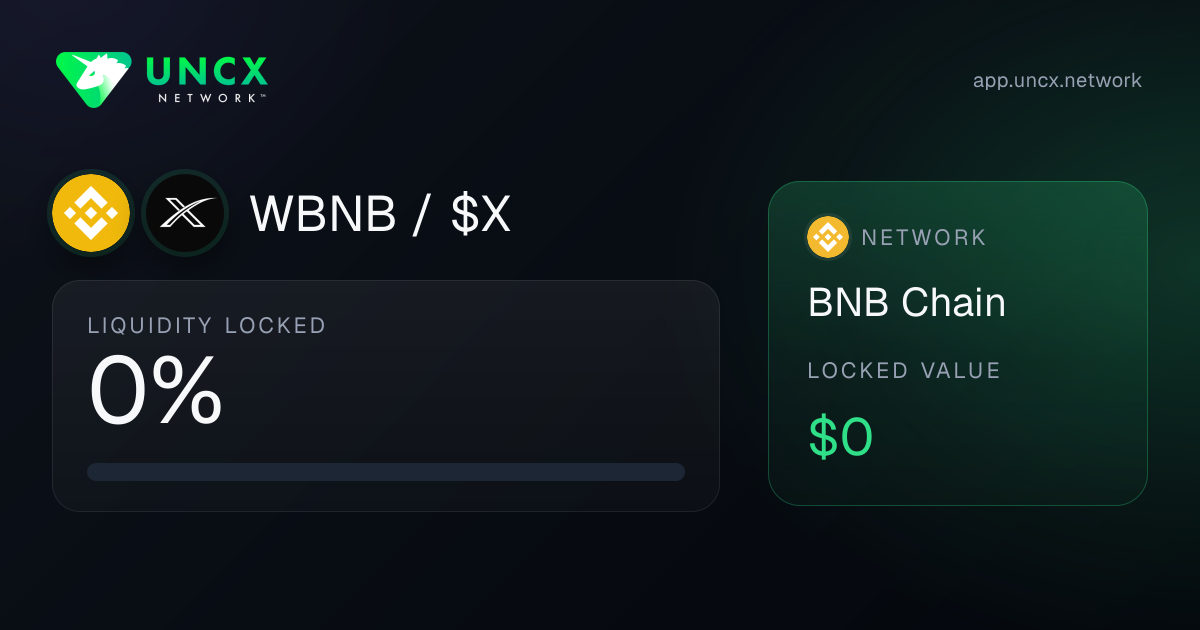 V2 Locks for $X / WBNB Pool